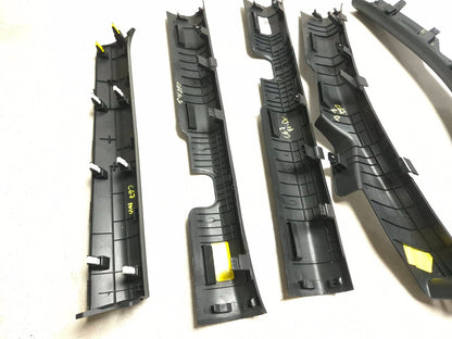 2018 Hyundai Sonata Door Sill Scuff Plate Trim Front & Rear W/ Dash End Cap OEM