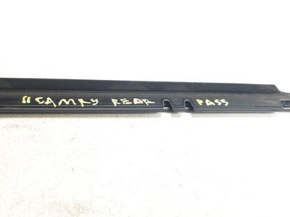 2007-2011 Toyota Camry Door Window Seal & Belt Rear Passenger Side Right  OEM