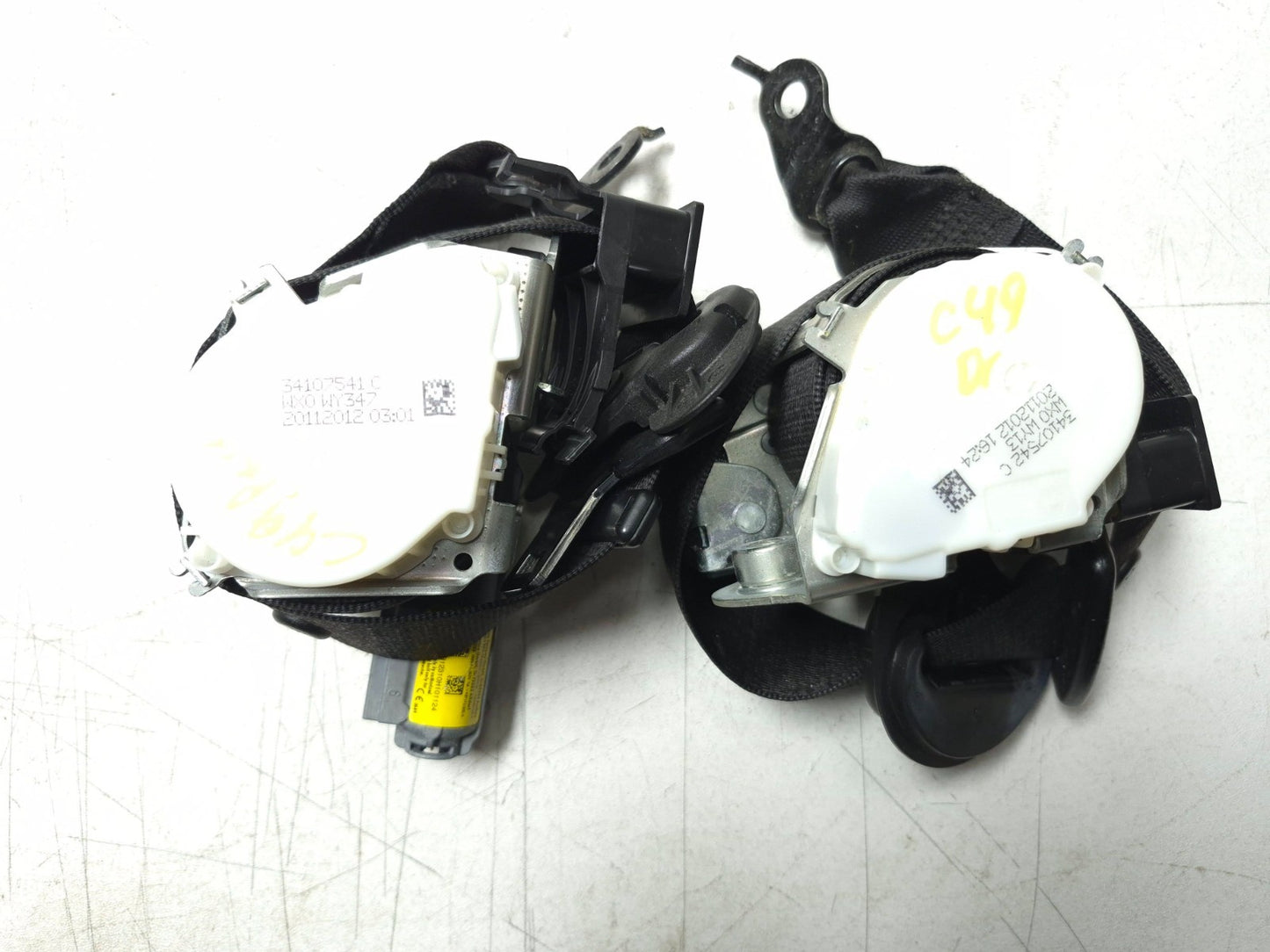 2013 BMW 328i F30 Front Seat Belt Retractor Left & Right Pair OEM