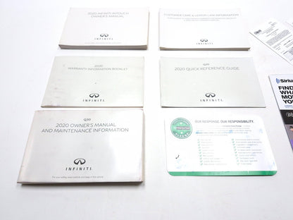 2020 Infiniti Q50 Owner's Manual W/ Case Oem✅ 62k Miles
