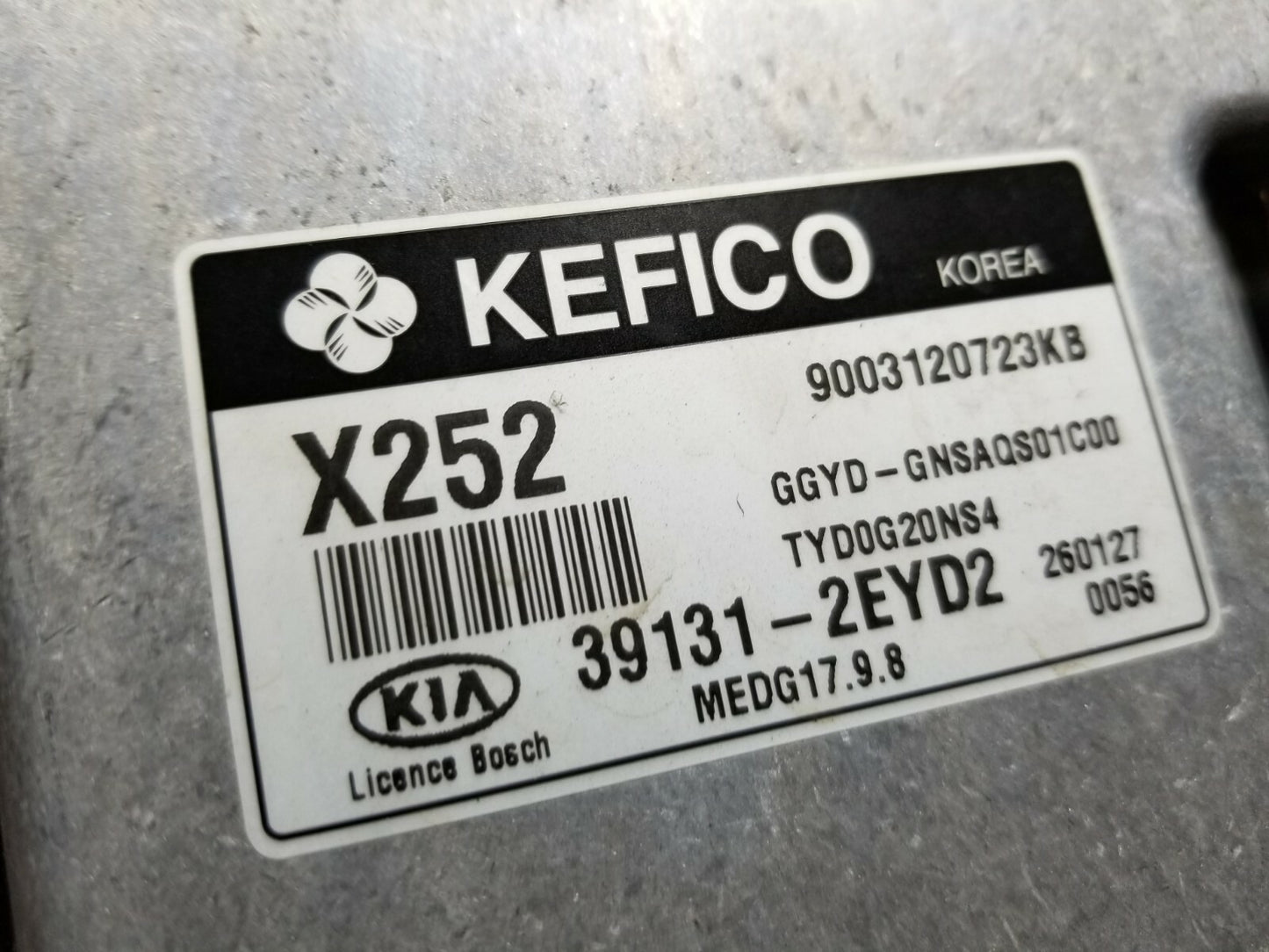 2016 Kia Forte Ecm Ecu Engine Control Module 2.0l OEM