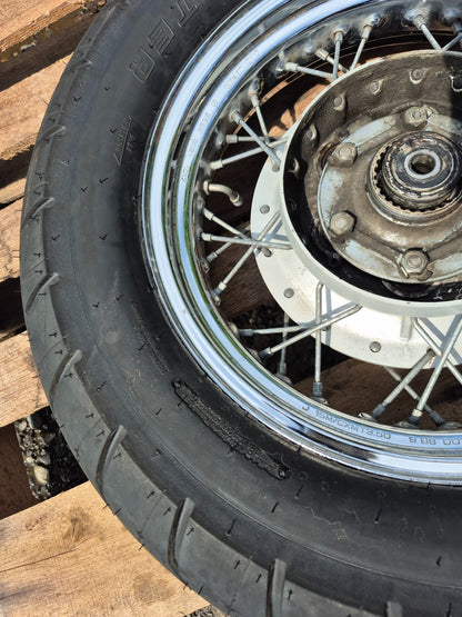 1999 Yamaha V Star Xvs650 Classic Wheel Rim & Tire Front & Rear *straight* OEM