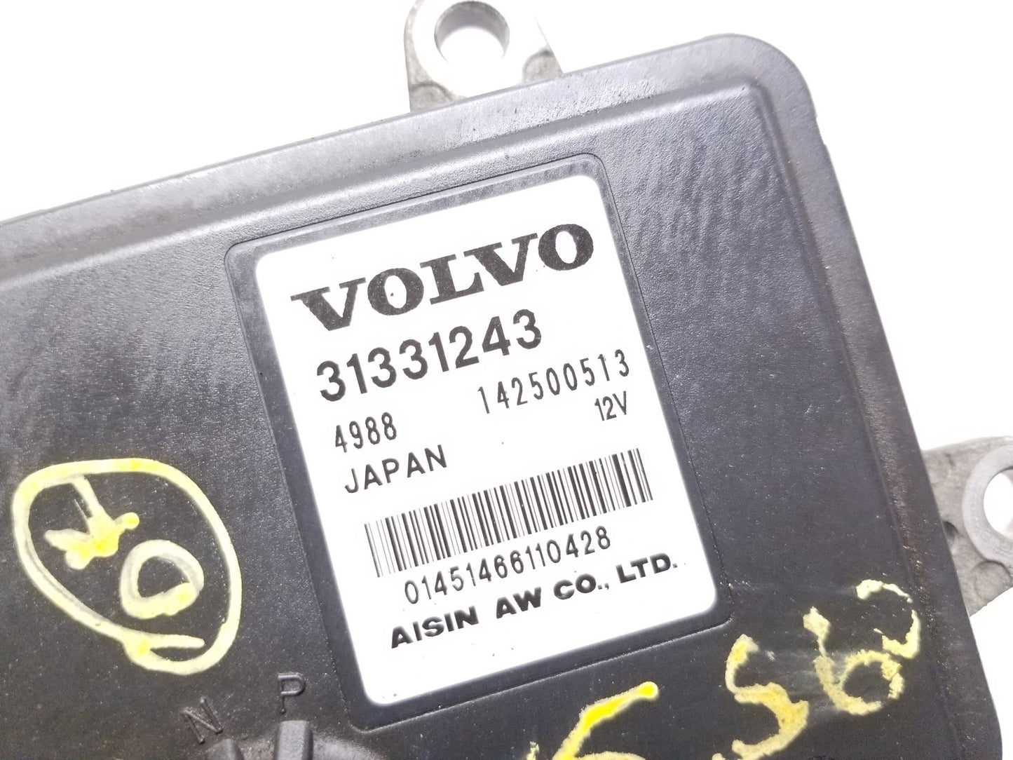 2015 Volvo S60 Automatic Transmission Control Module 31331243 OEM *tg-81sc*