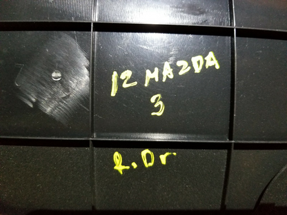 2012 Mazda 3 Rear Door Panel Trim Driver Side Left OEM