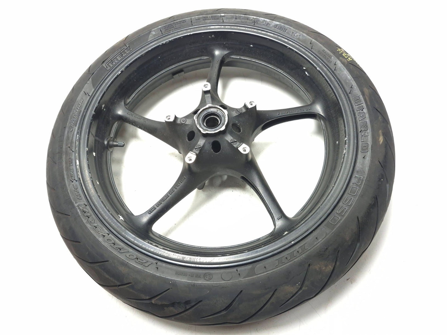 2005 - 2014 Yamaha Yzf R6 Front Wheel Rim 17x3.50 & Tire OEM