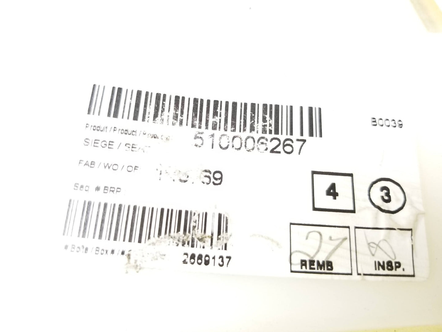 16-19 Ski-doo Renegade Enduro Ace Seat *has Damage* 510006267 Oem✅