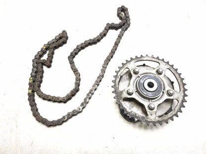 2006 Suzuki Gs 500fk Drive Chain & Rear Sprocket Pair OEM