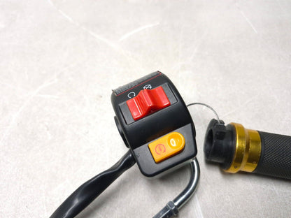 2025 Qiax Fy200t34/tank 200 Right Handlebar Switch & Throttle Cable Grip OEM