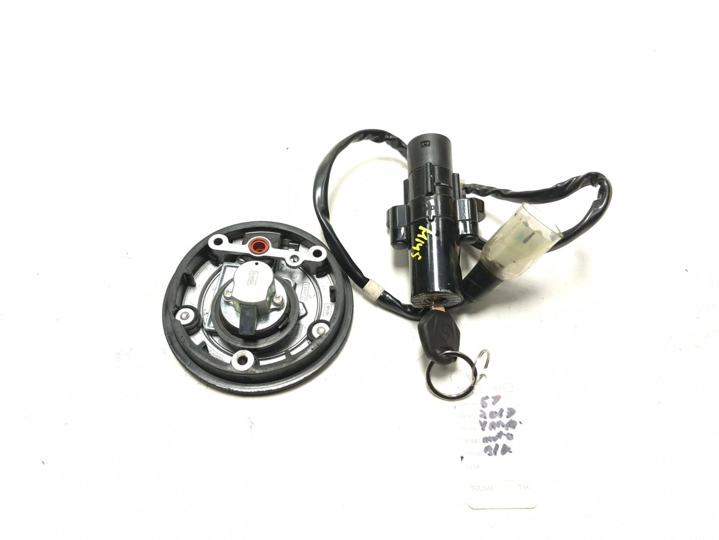 2017 Yamaha Yzf R3 Ignition Lock Switch & Fuel Cap Lock Set OEM