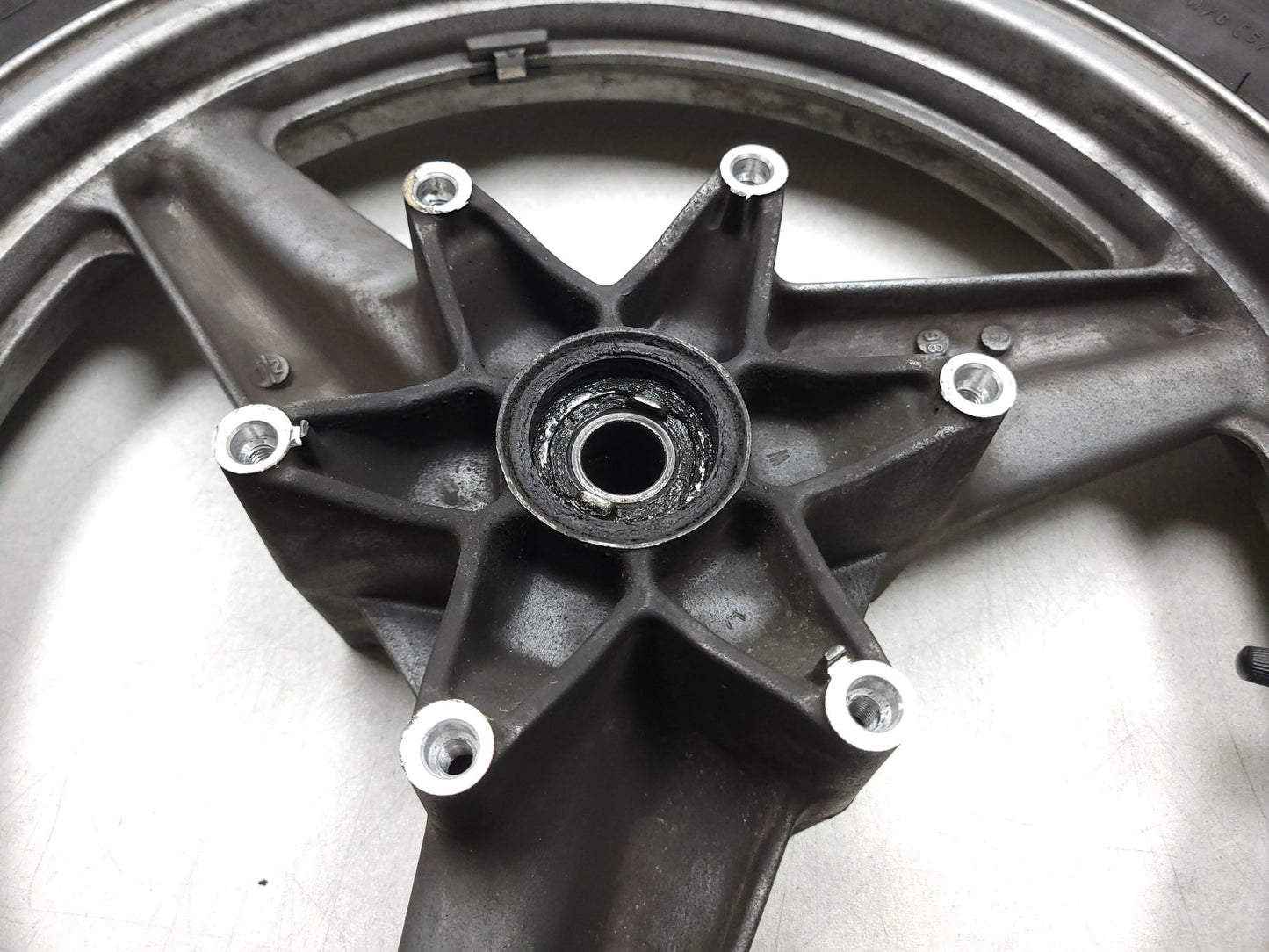 1987 1988 Honda Cbr1000f Wheel Rim & Tire Front & Rear *straight* OEM