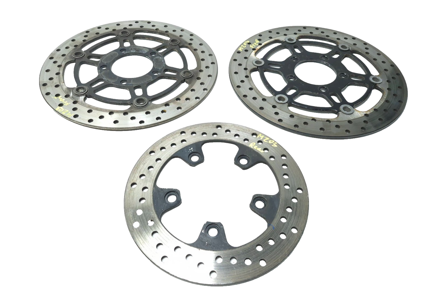 2009 Suzuki Sv 650 Brake Disc Rear & Front 3 Pcs OEM