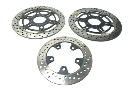 2009 Suzuki Sv 650 Brake Disc Rear & Front 3 Pcs OEM