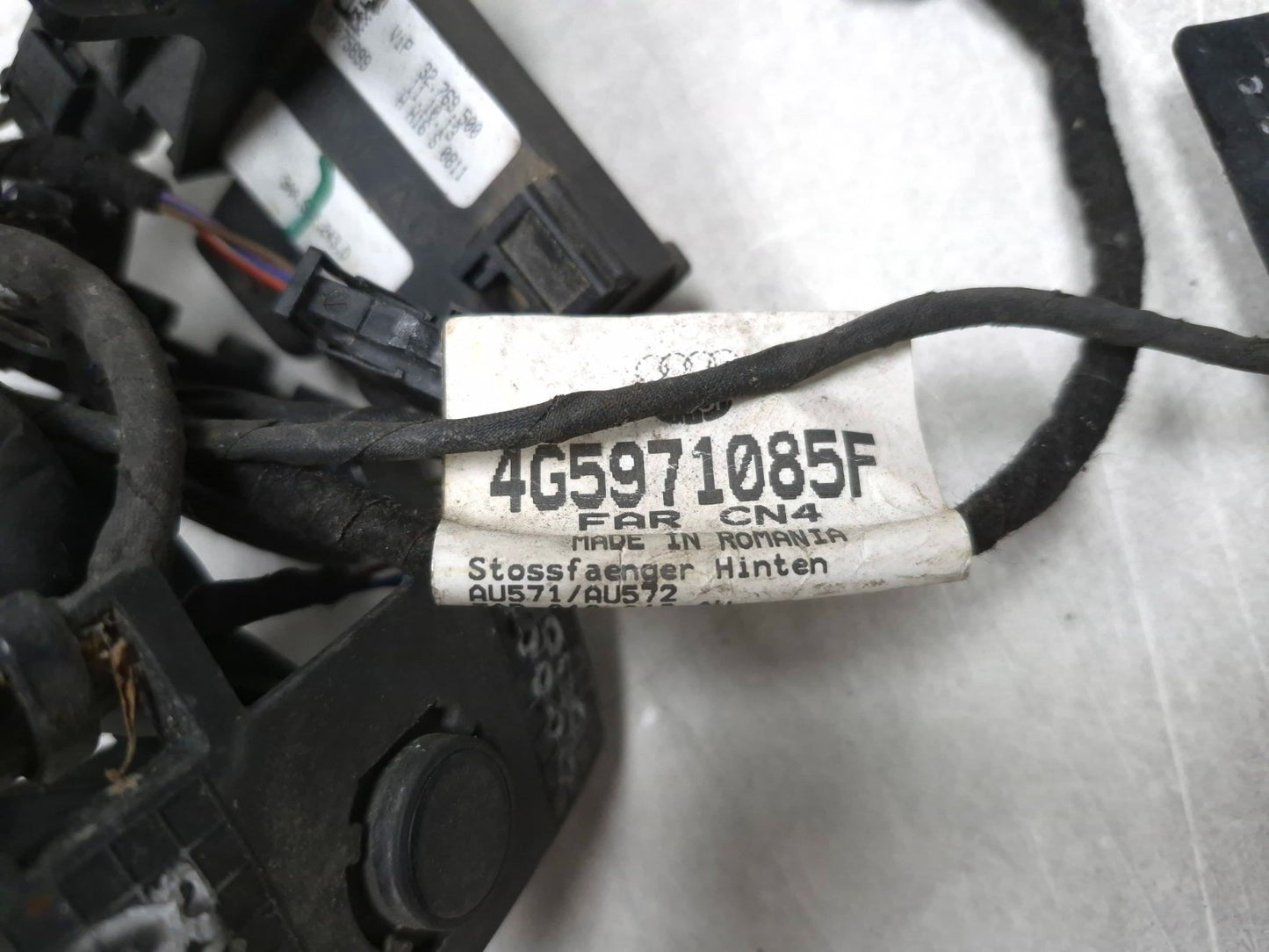 2014 Audi A6 Rear Parking Aid System Wire Harness W/sensor Assy OEM