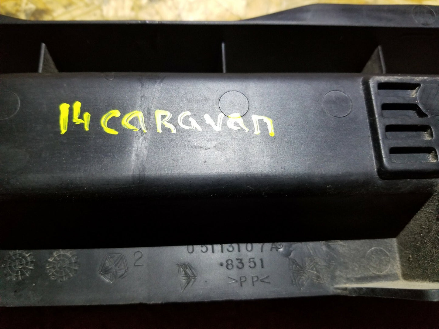 14 2014 Dodge Grand Caravan Rear Bumper Cover Support Bracket 5113107ac OEM