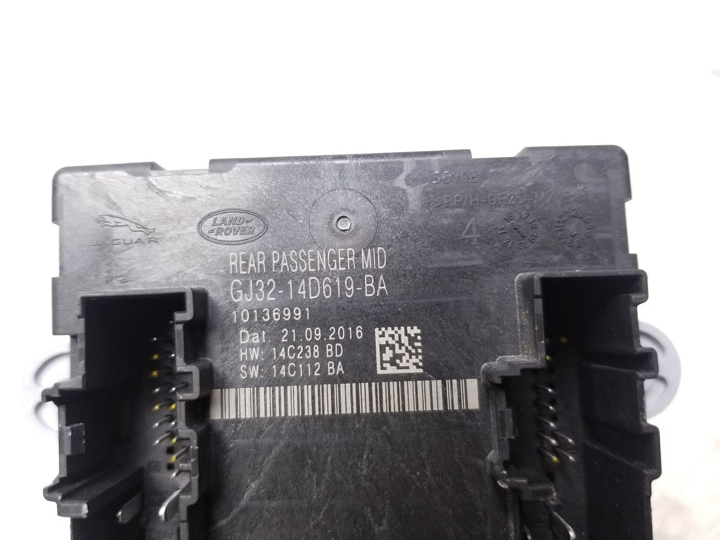 2017 Jaguar Xe Rear Passenger Side Right Door Control Module Unit Gj32-14d619-ba