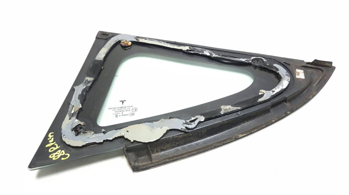 2018 Tesla Model 3 Rear Quarter Window Glass Right Passenger Side OEM