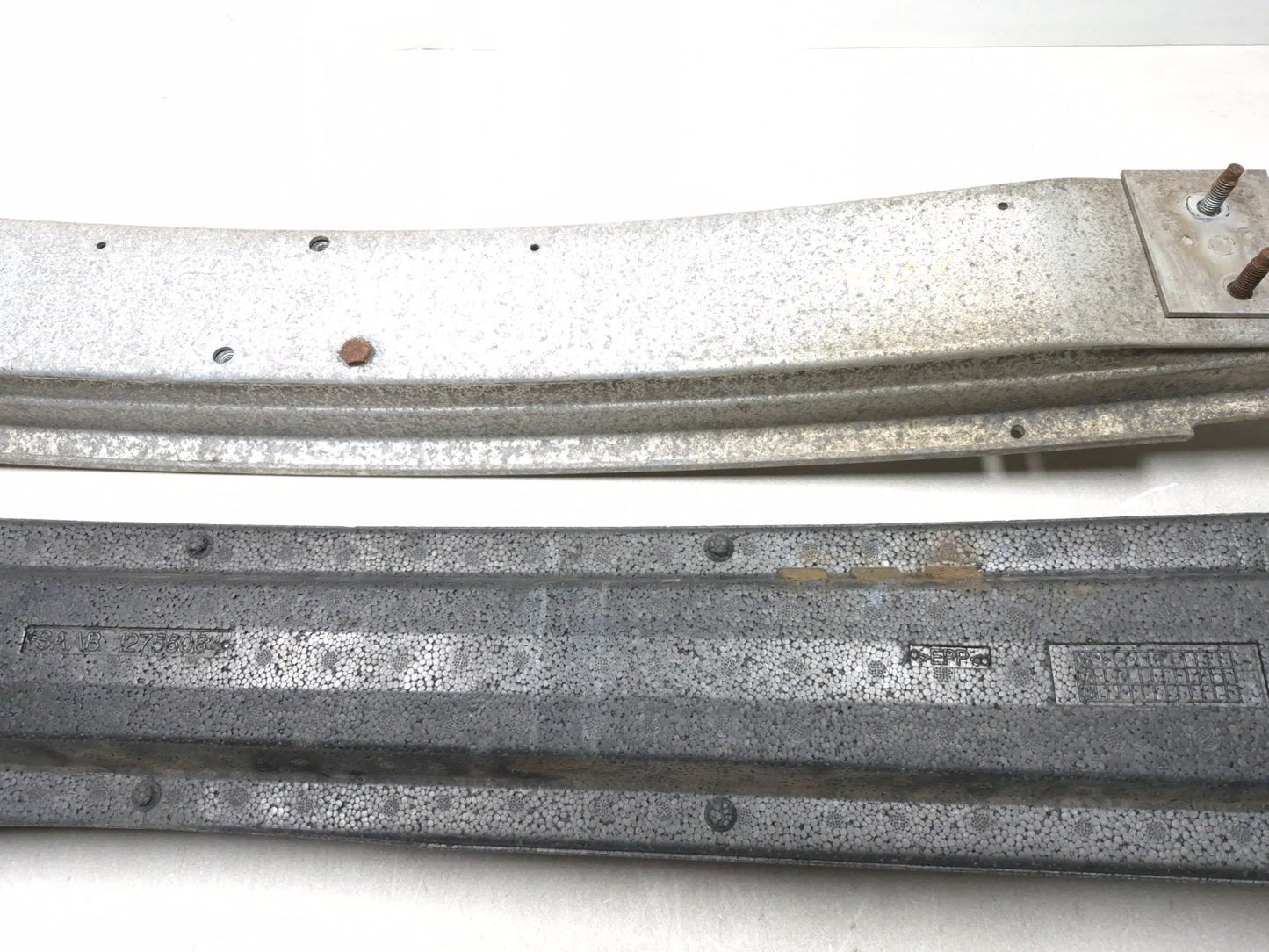 2007 Saab 9-5 Aero Metal Bumper Reinforcement & Front Foam Cover OEM
