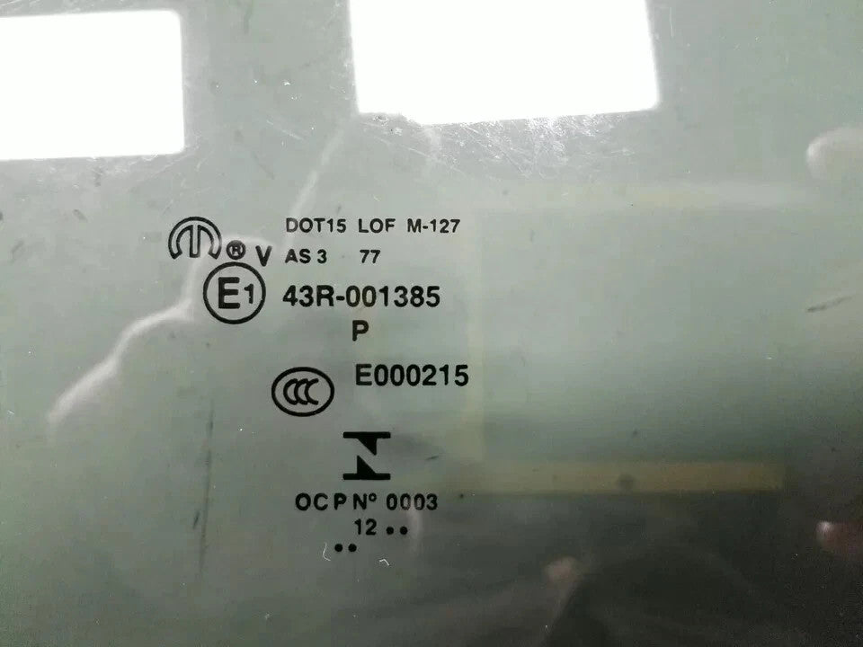 2013 Dodge Grand Caravan Rear Sliding Door Window Glass Left Driver Side OEM