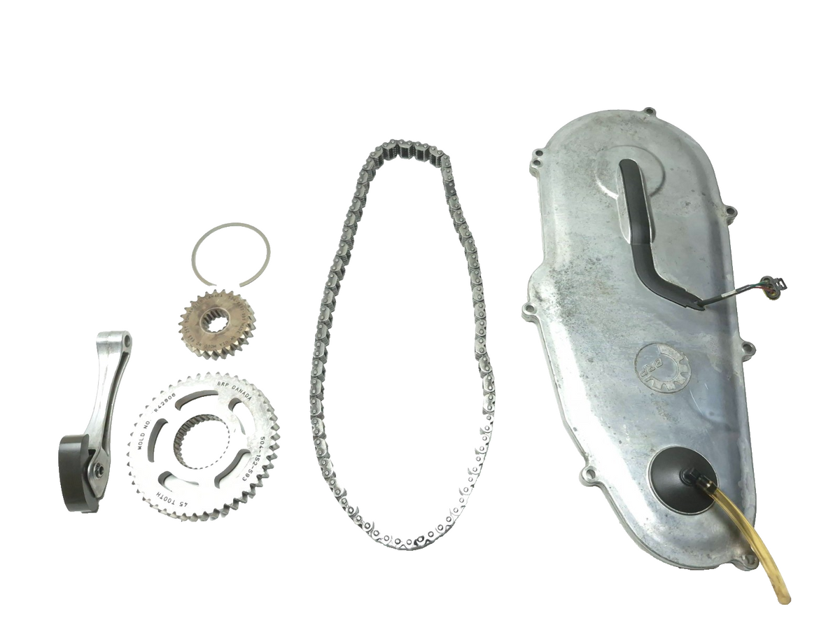 2011 Ski-doo Mxz Tnt 600 E-tec Chaincase Cover 45t Sprocket Gear Chain Set OEM
