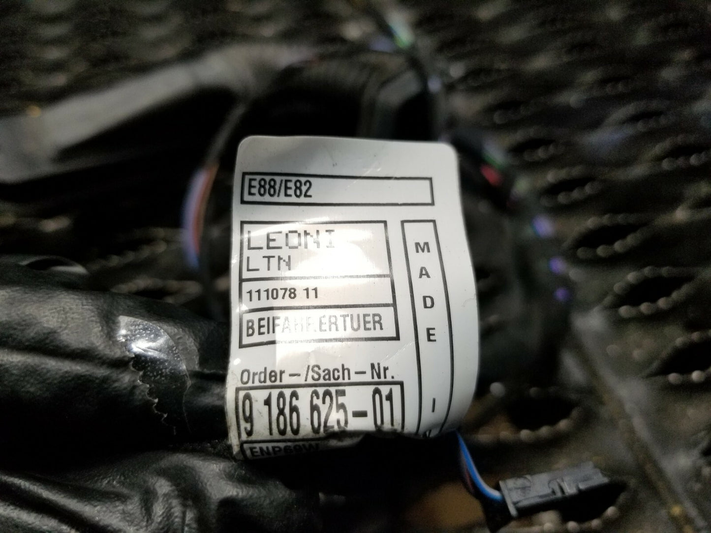 2011 2012 2013 BMW 128i Front Right Pass Door Wire Harness OEM