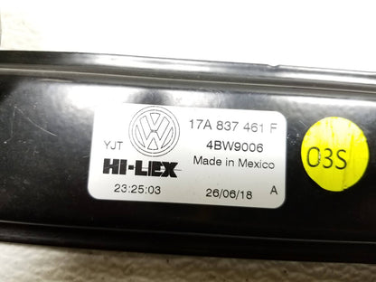 2019 Volkswagen Jetta Front Door Window Regulator Left Driver Side OEM