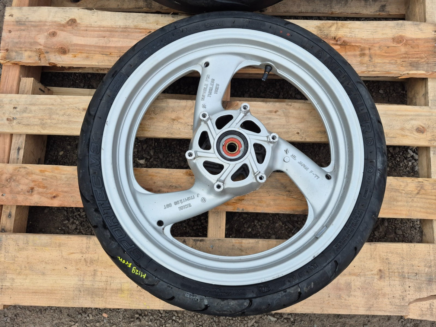 1998 Yamaha Yzf600 Wheel Rim W/ Tire Rear & Front Pair R17 OEM