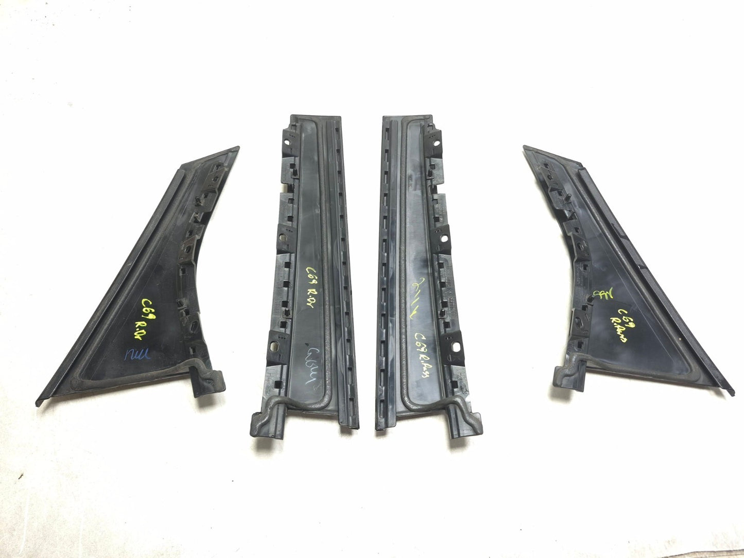 2013 Ford Focus Rear Door Pillar Outside Molding Trim Left & Right 4 Pcs OEM