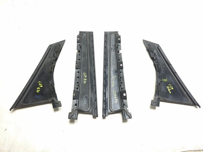 2013 Ford Focus Rear Door Pillar Outside Molding Trim Left & Right 4 Pcs OEM