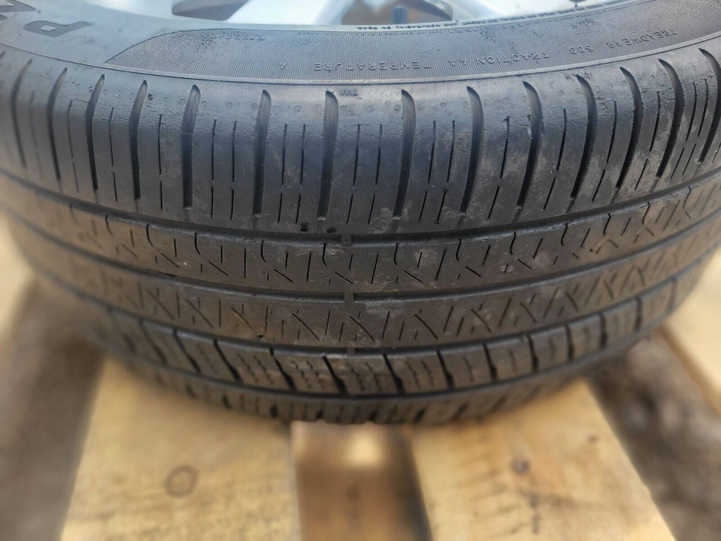 06-09 Audi A4 Wheel Rim W/ Tire Pirelli P Zero 245/45r17 Pair Two OEM