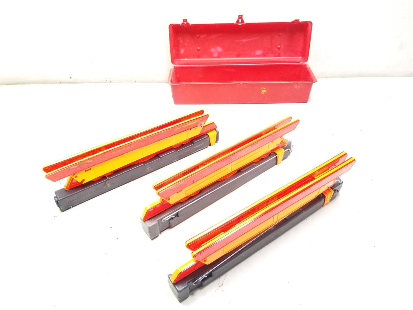 10- 13 Ford Transit Connect Emergency Warnig Triangle Flare Kit OEM ✅