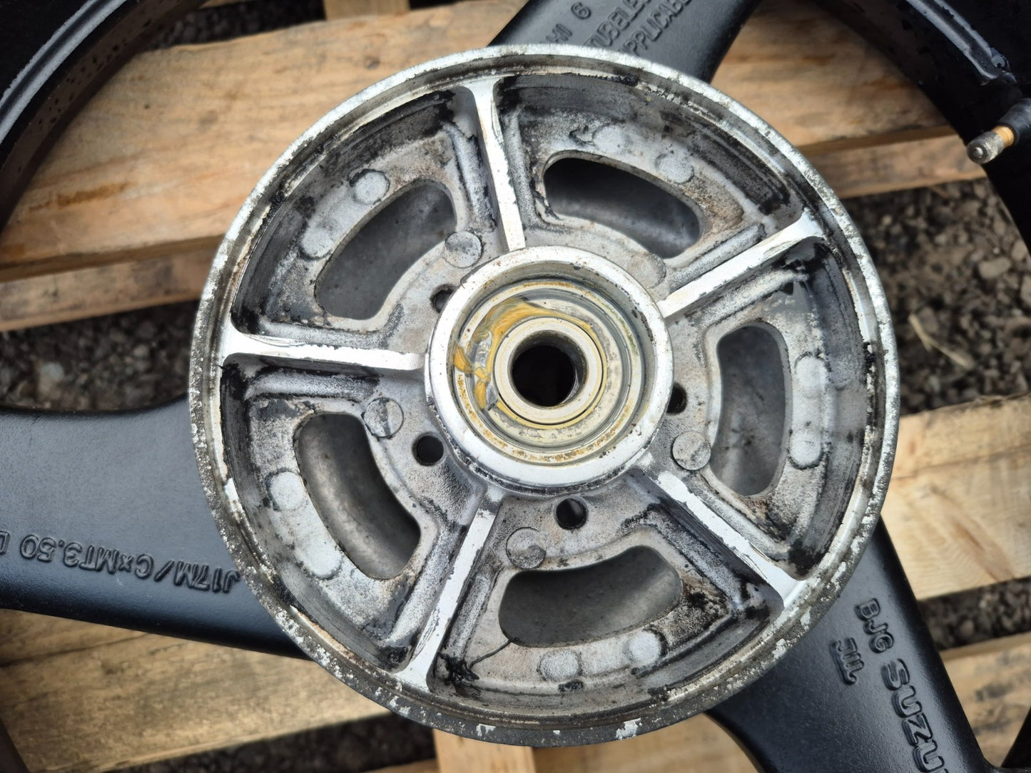 2006 Suzuki Gs500 Wheel Rim W/ Tire Rear & Front Pair R17 OEM
