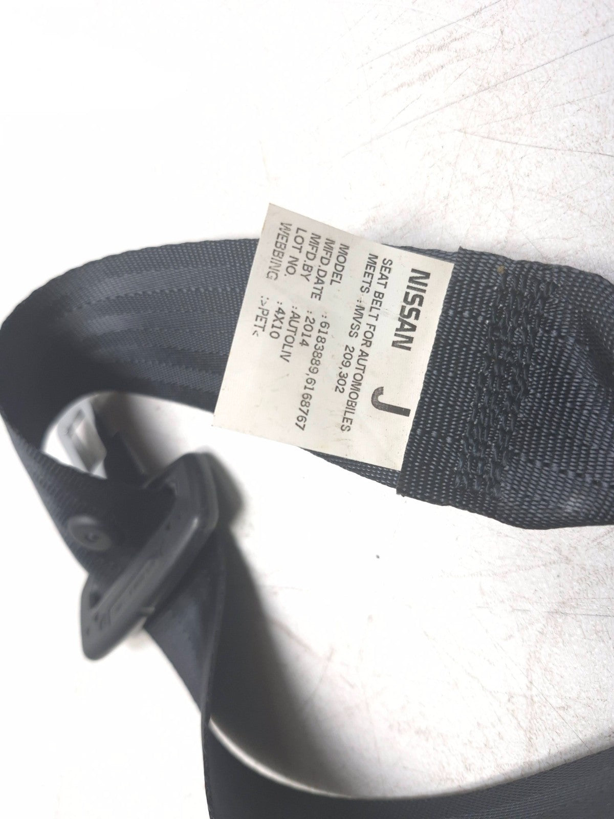 2015 Nissan Juke Rear Seat Belt Retractor Driver Side Left OEM
