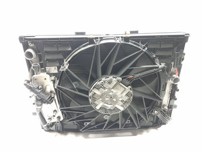 2011 BMW 750li Radiator Condenser Oil Cooler Cooling Fan Oem✅