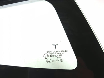2020 Tesla Model 3 Rear Quarter Window Glass Right Passenger Side OEM