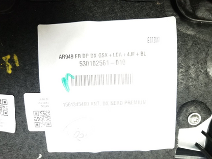 2017 - 2023 Alfa Romeo Stelvio Door Panel Trim Front Passenger Side Right OEM