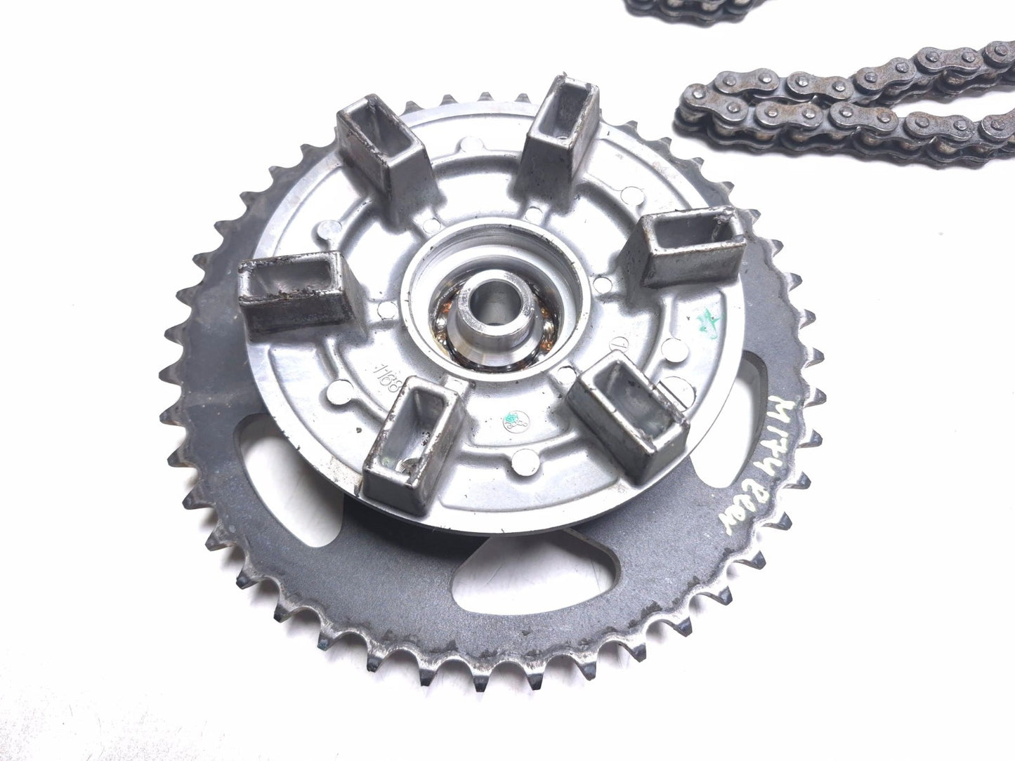 2008 Kawasaki Ninja 250 R Ex250j Rear Sprocket & Drive Chain Set OEM