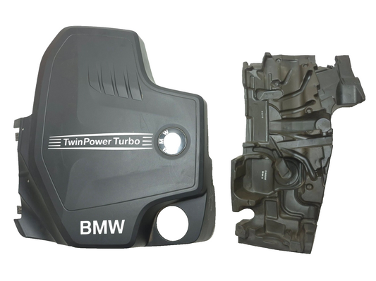 2013 BMW 328i F30 2.0l Engine Cover & Sound Absorber Panel Pair OEM