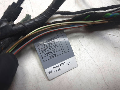 2008 BMW X6 E71 Rear Door Wire Harness Passenger Side Right OEM