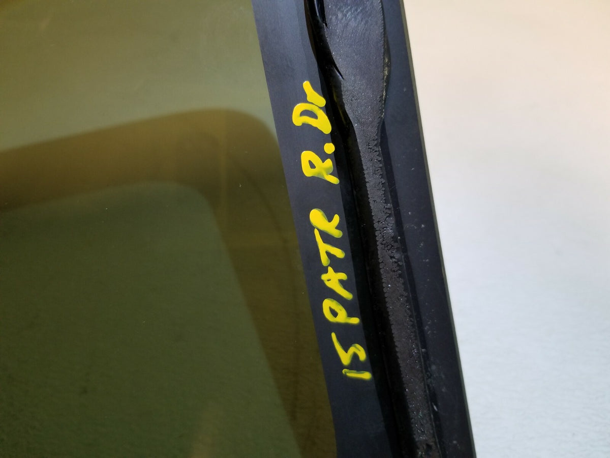 2015 Jeep Patriot Rear Driver Left Side Quarter Glass Window OEM