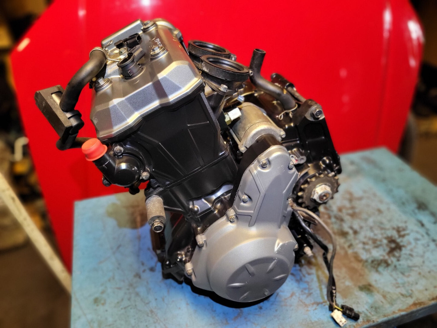 2017 Kawasaki Z650 Er650h Engine Motor 7,789 Miles ✅ Has Damage. See Photos