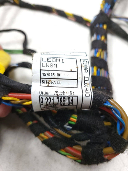 08-14 BMW X6 Front Driver Seat Wire Harness OEM