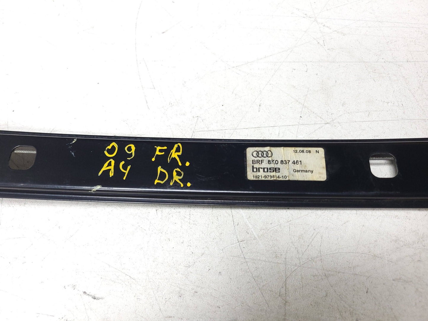 2009 - 2016 Audi A4 S4 Sedan Front Window Regulator & Motor Driver Side Left OEM