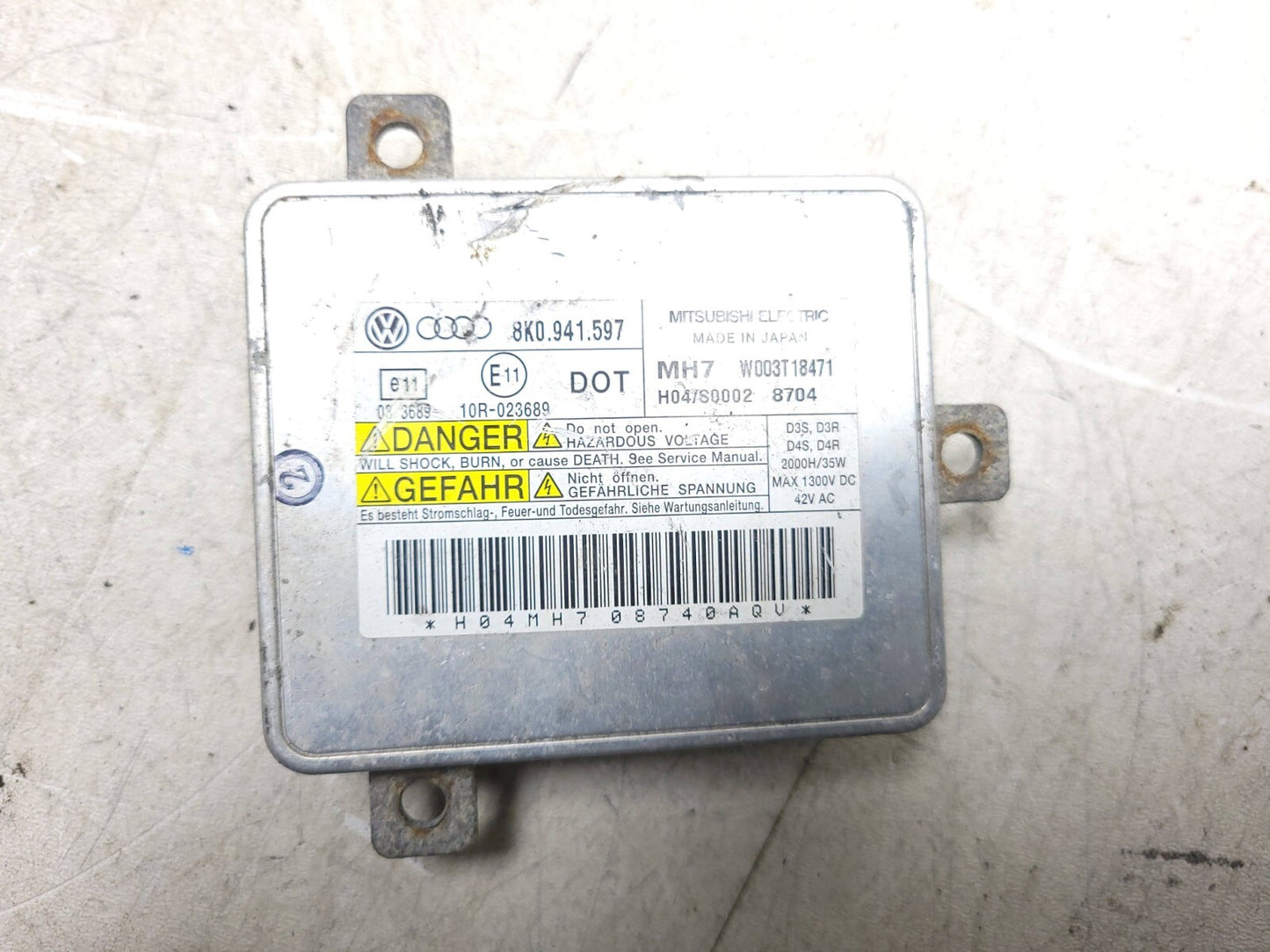 2009 - 2016 Audi A4 S4 Xenon Ballast Hid & Module W/ Bulb D3s OEM