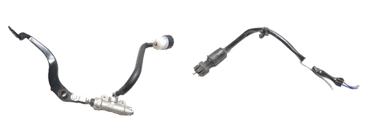 2021 Kawasaki Z125 Pro Rear Brake Master Cylinder W/ Brake Pedal & Sensor OEM