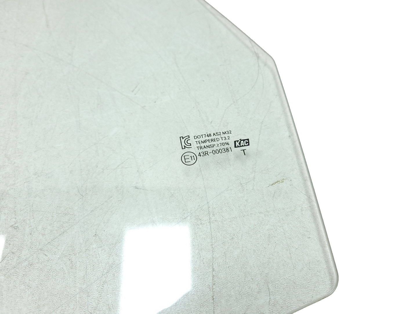 12-17 Hyundai Accent Rear Driver Side Left Door Window Glass Without Solar OEM
