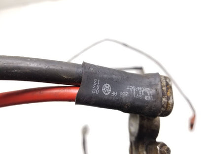 2013 Volkswagen GTI Positive Negative Battery Terminal W/ Ground Cable 3pcs OEM