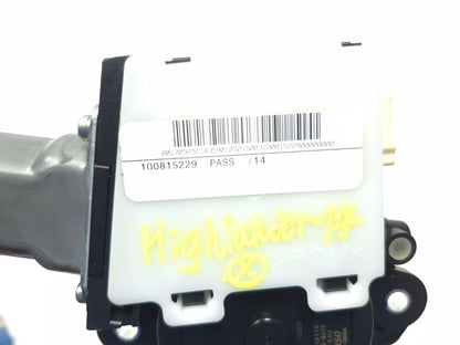 2017 Toyota Highlander Sunroof Motor OEM