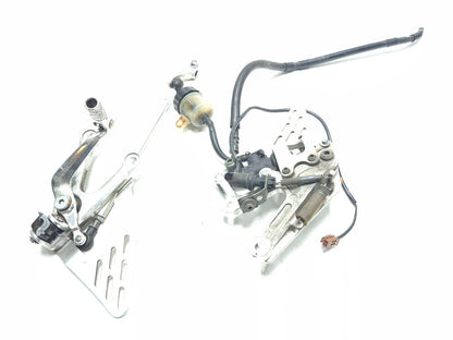 2003 - 2009 Yamaha Yzf R6 Front Foot Peg Bracket & Master Cylinder & Shifter 2pc