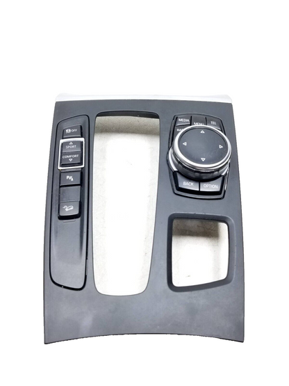 2014 BMW X5 Center Console Shifter Trim Bezel With Switch OEM