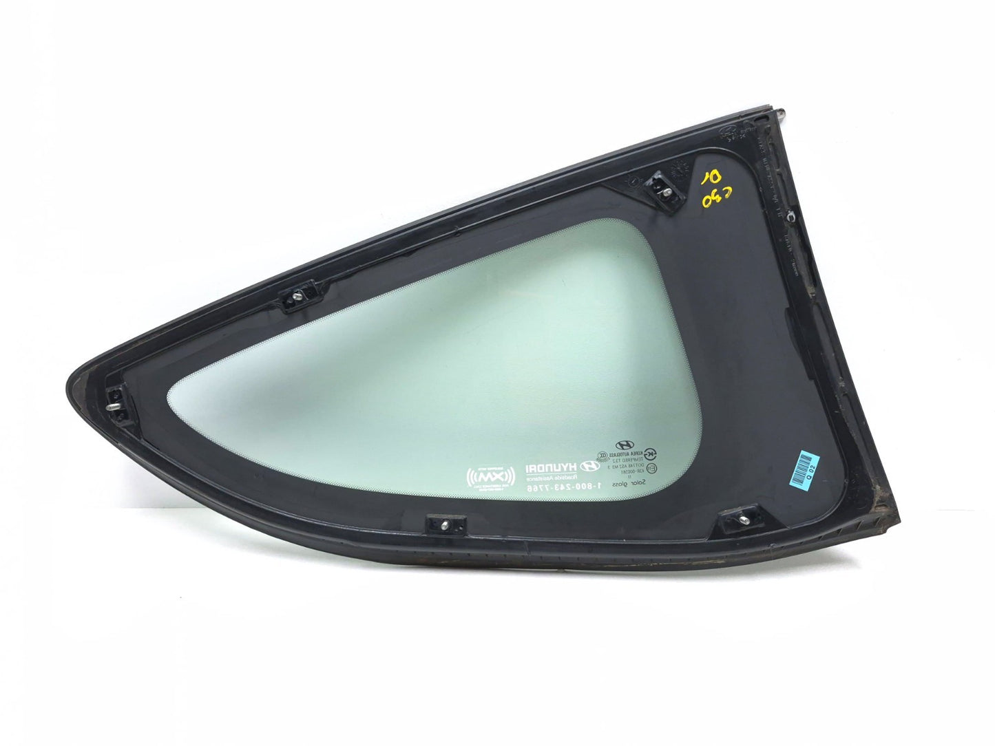 2013 Hyundai Genesis Coupe Rear Quarter Vent Glass Driver Side Left OEM